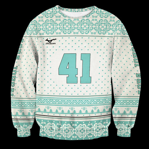 Personalized Team Aoba Johsai Christmas Unisex Wool Sweater